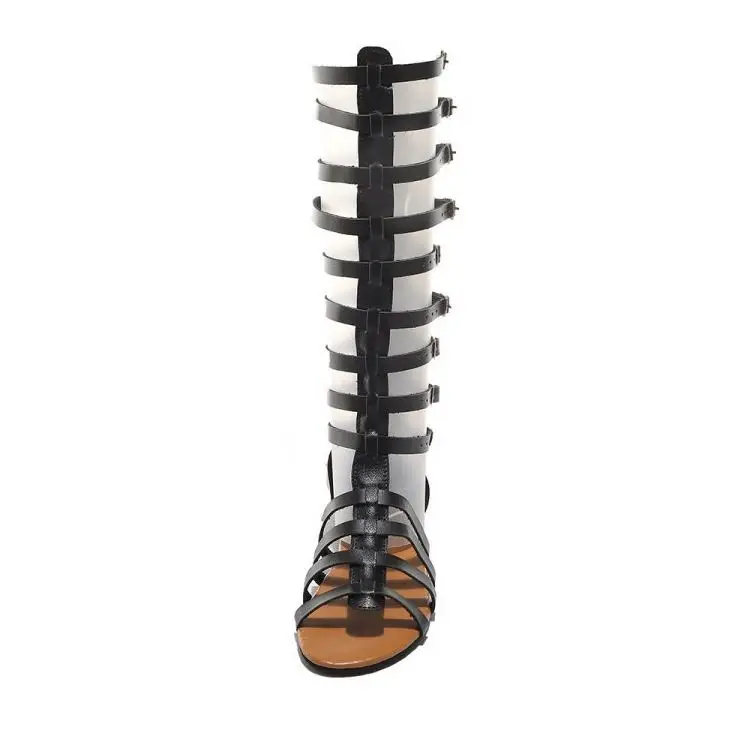 

BUSY GIRL AL5319 Women's gladiator sandals 2021 women sandals new arrival 2020 ladies sandals flat, Black