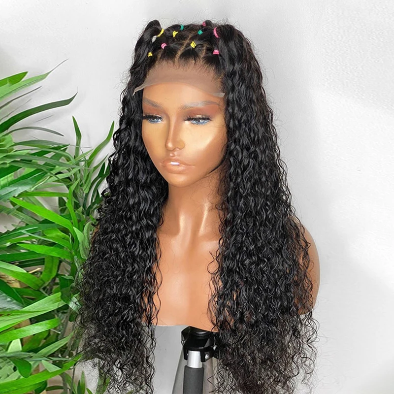 

curly hair hd water wave 5x5 closure wig 6 by 6 lace closure wig human hair wigs