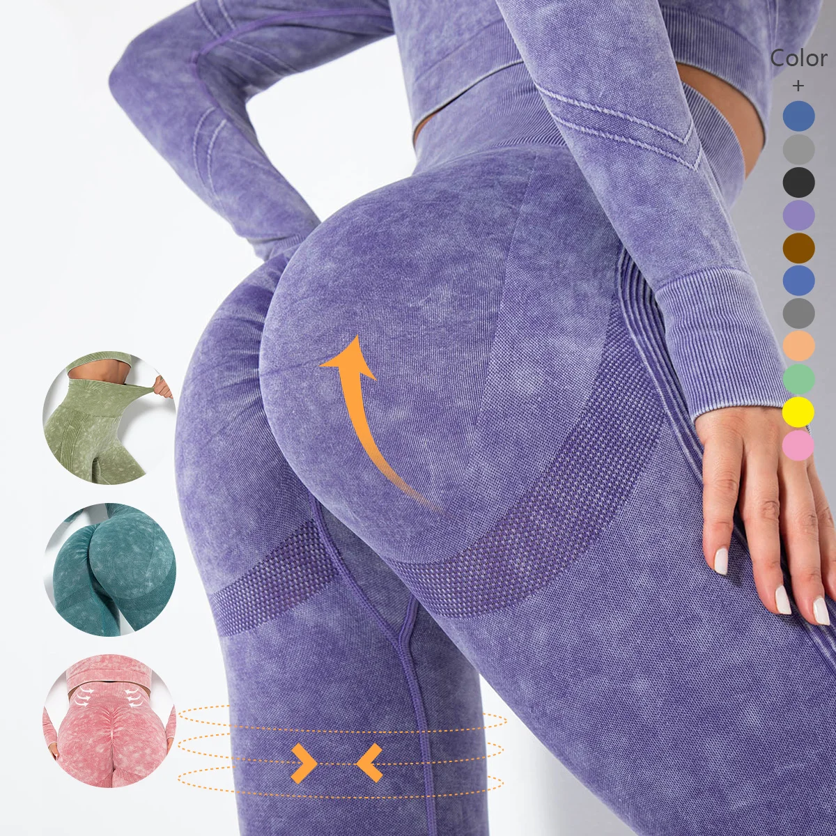 

Wholesale Seamless Pants Gym Fitness Sport Wears Yoga Pants Women High Waist Seamless Leggings