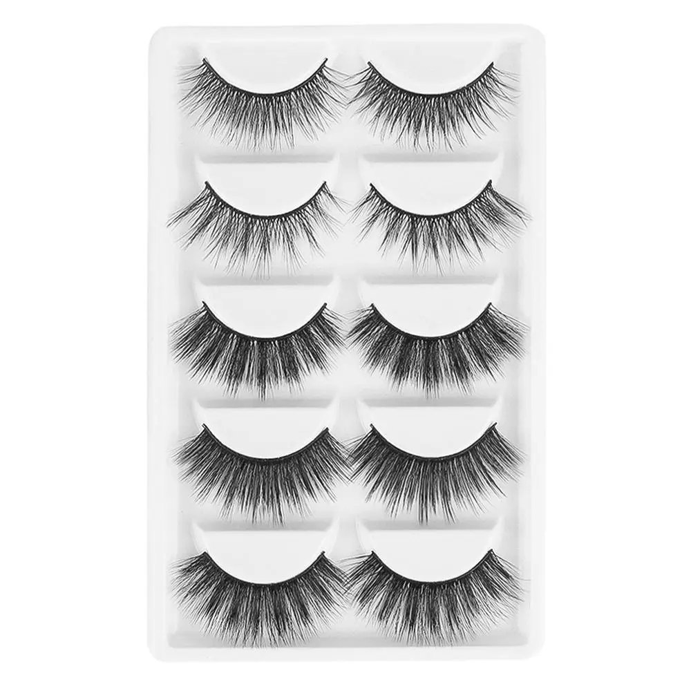 

New Dramatic Long Fluffy Full Hand Made 5D Synthetic False Eyelashes