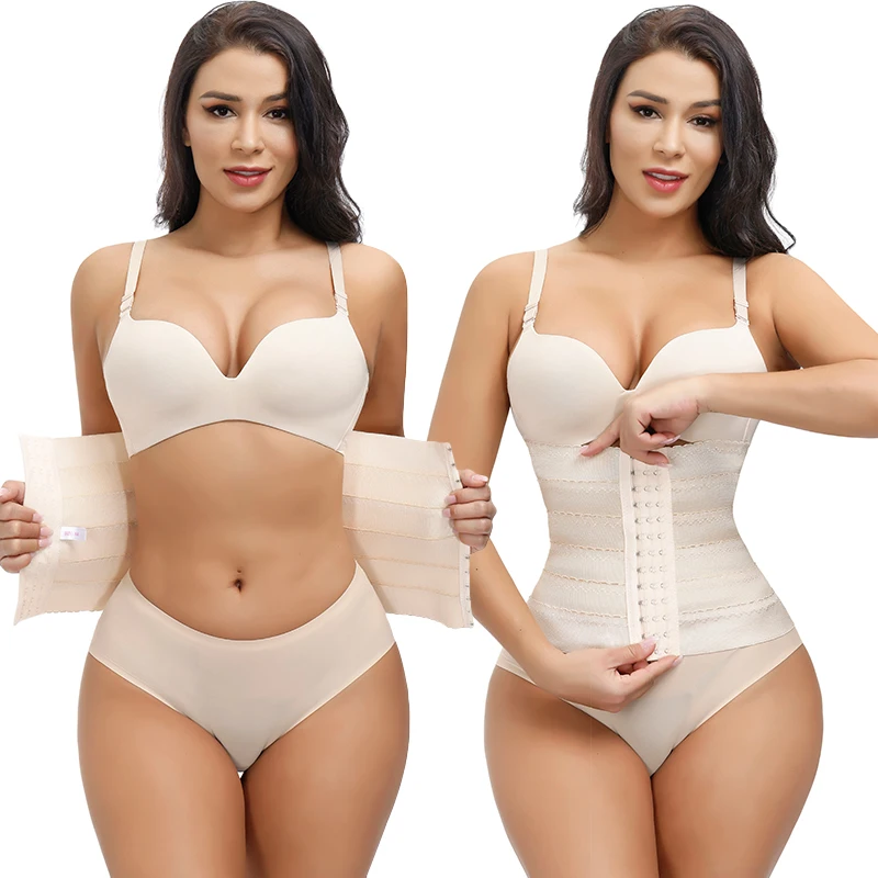 

Wholesale Neoprene Custom Waist Trimmer Slimming Waist Trainer Belt Sweat Belt Lumbar Belts, Black/skin