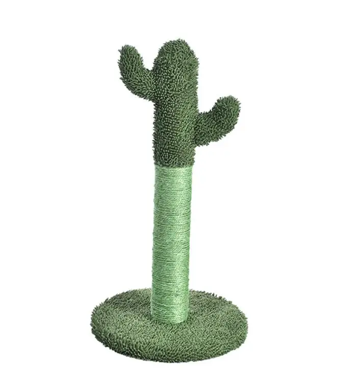 

High quality sturdy chewy climbing cactus cat tree with red ball luxury modern pet toy, Customized color
