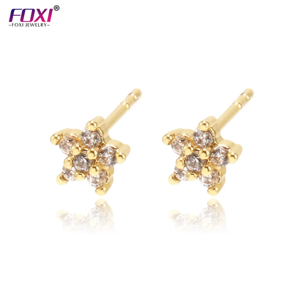 

Fashion Jewelry Trend Stud Earrings Shiny Luxury Romantic Tiny Star Women's Earrings