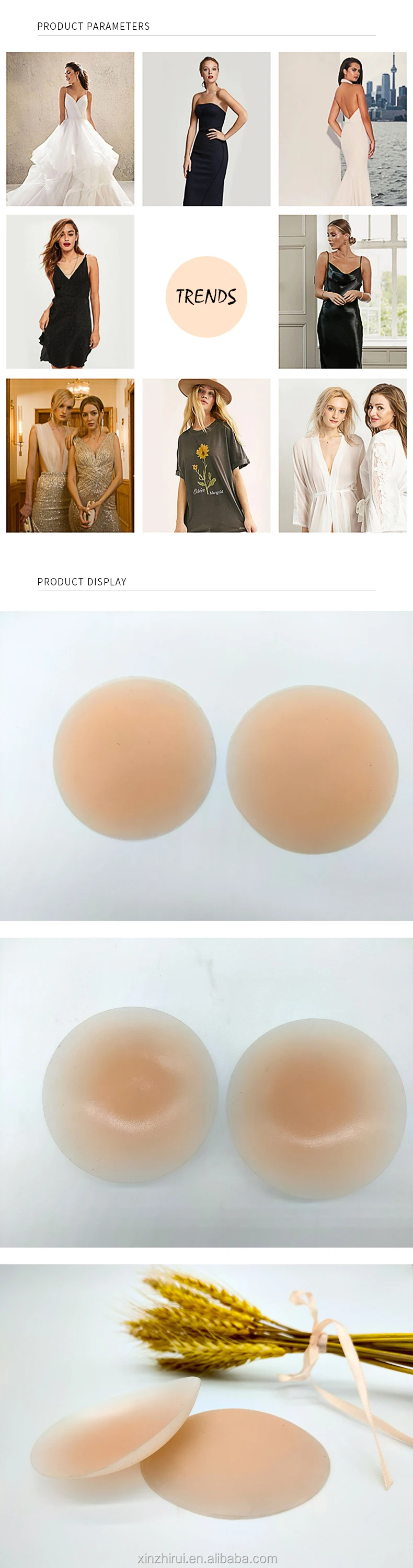 Hot Sell Underwear Seamless Silicone Nipple Cover Non Adhesive Nipple