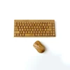 Bamboo and wooden Material Notebook Home Office Computer bluetooth Wireless Mouse and Keyboard Set
