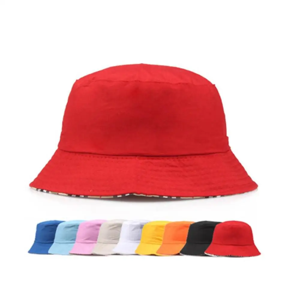

Travel Fisherman Leisure Bucket Hats Solid Color Fashion Men Women Flat Top Wide Brim Summer Cap For Outdoor Sports Visor Zza107