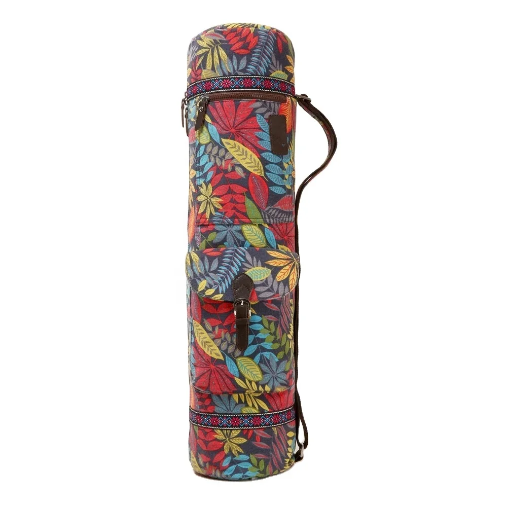 

Wholesale Competitive Price Eco-Friendly Customized Design Printed Pilates Outdoor Yoga Mat Cotton Bags, Customized color