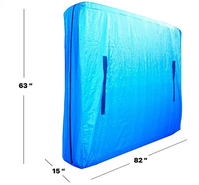 

High Quality Reusable PE Dustproof Cover Waterproof Lamination Woven Nylon Handle Part Ike Mattress Bags for Moving and Storage, Natural or dye color