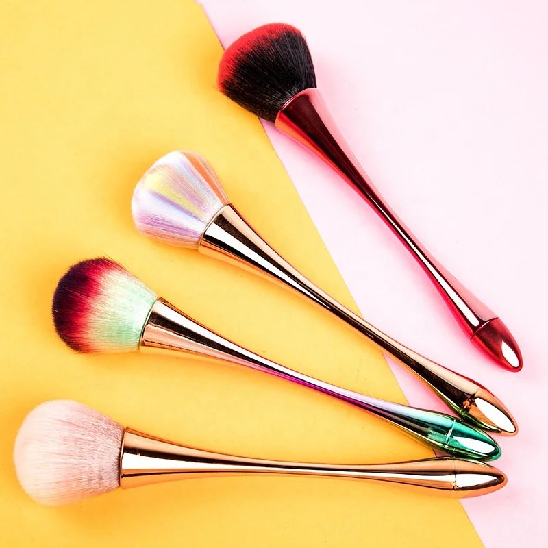 

Gorgels Customized OEM Nail Art Tools Colors Metal Dust Brush For Professional Salon
