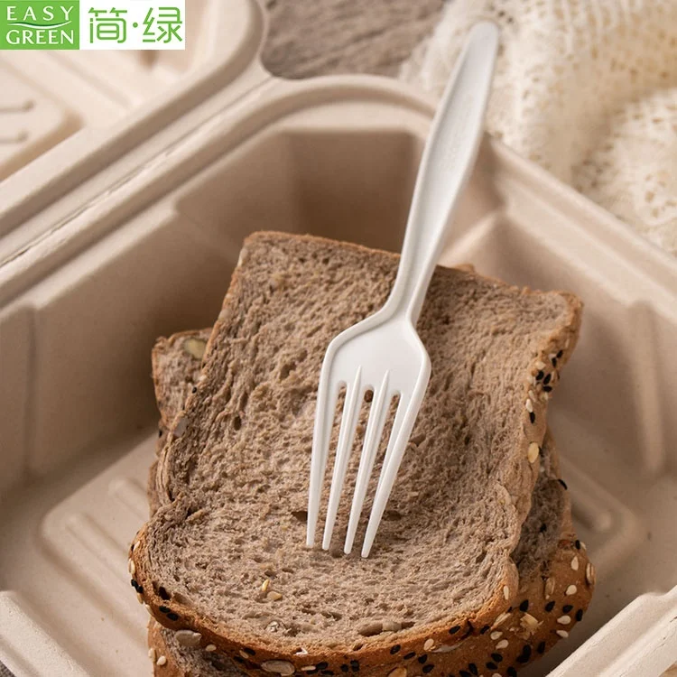 

100% Biodegradable compostable bio degradable cutlery knives forks and spoons, Natural