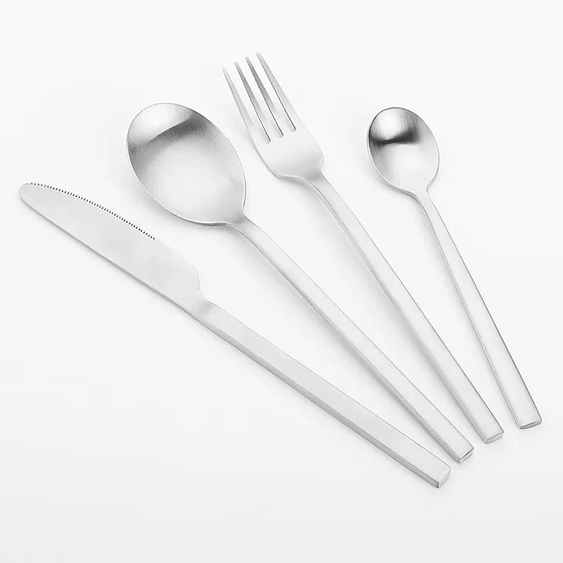 

Jieyang Cutlery Reusable Restaurant Fork Knife Spoon Flatware Stainless Steel Golden Cutlery Set For Wedding