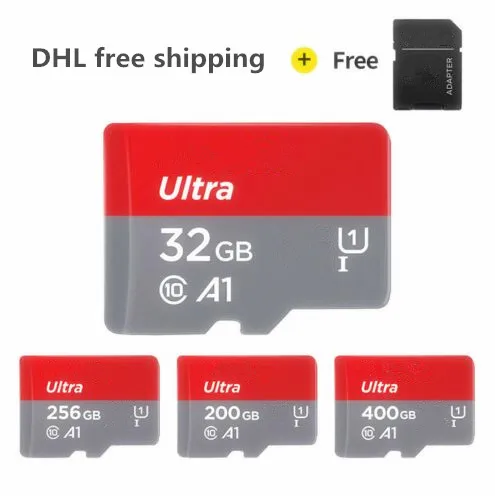 

Free shipping 2019 Wholesale Ultra A1 Class 10 Memory Card Real Capacity 32GB TF Card with Free Adapter