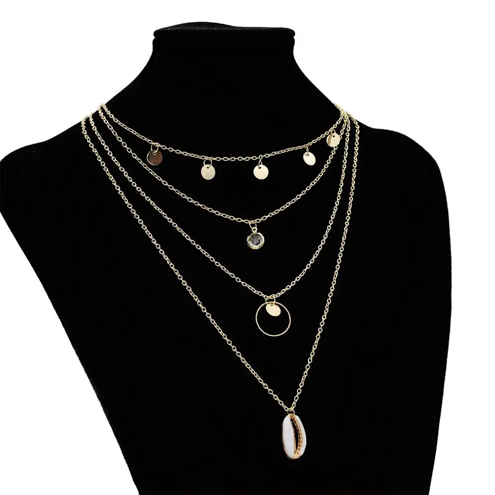 

Golden Necklace Tassel Long Fashion Simple Elegant Wedding Jewelry, Gold-a,gold-b