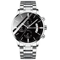 

Factory direct sales stainless steel mens wrist watch