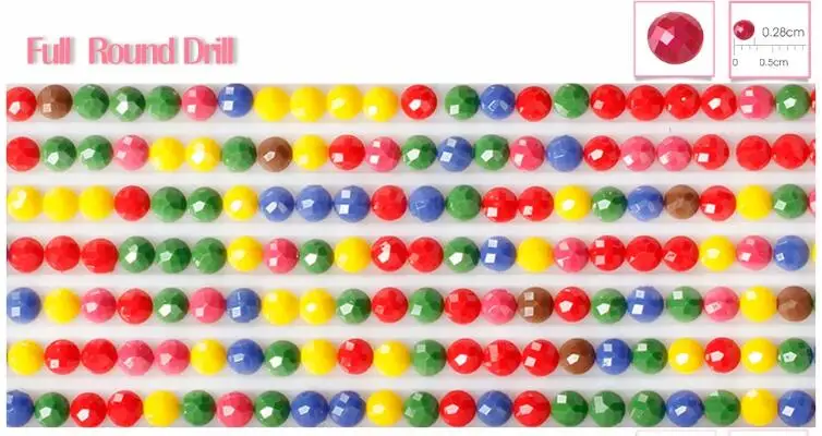 
Wholesale 447 color can choose Round / square stone 5D DIY Diamond Paintings Accessory Cross Stitch Diamond Mosaic Embroidery 