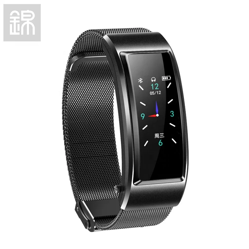 

JY-Mall B6S Smart watch 0.96inch headset Sport bracelet Heart Rate Movement Data Wireless Call Touch the Toggle interface, 7colors