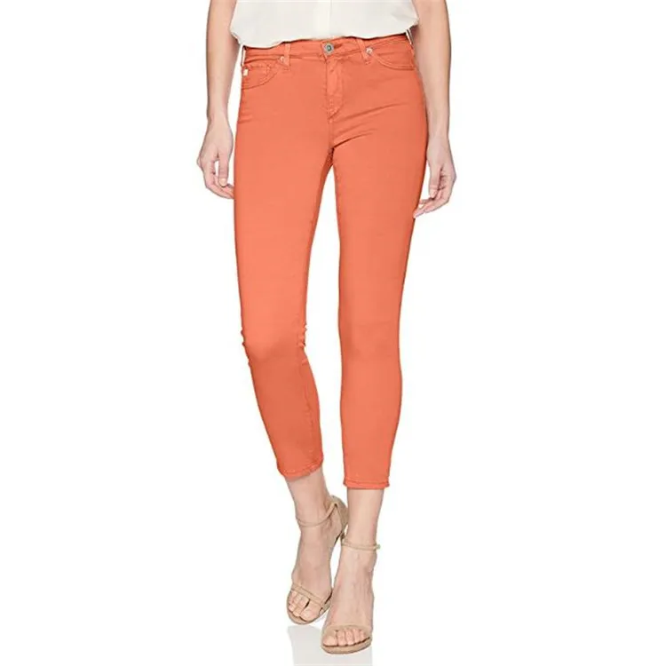 

Wholesale Ladies Denim Jeans Casual Long Slim Fitting Washed Stretch Skinny Jeans Women Trousers