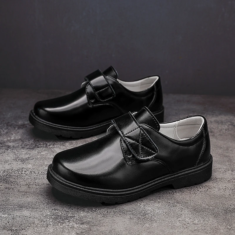 

Spring New High Quality Boys Black Leather Kids Children's Dress Shoes