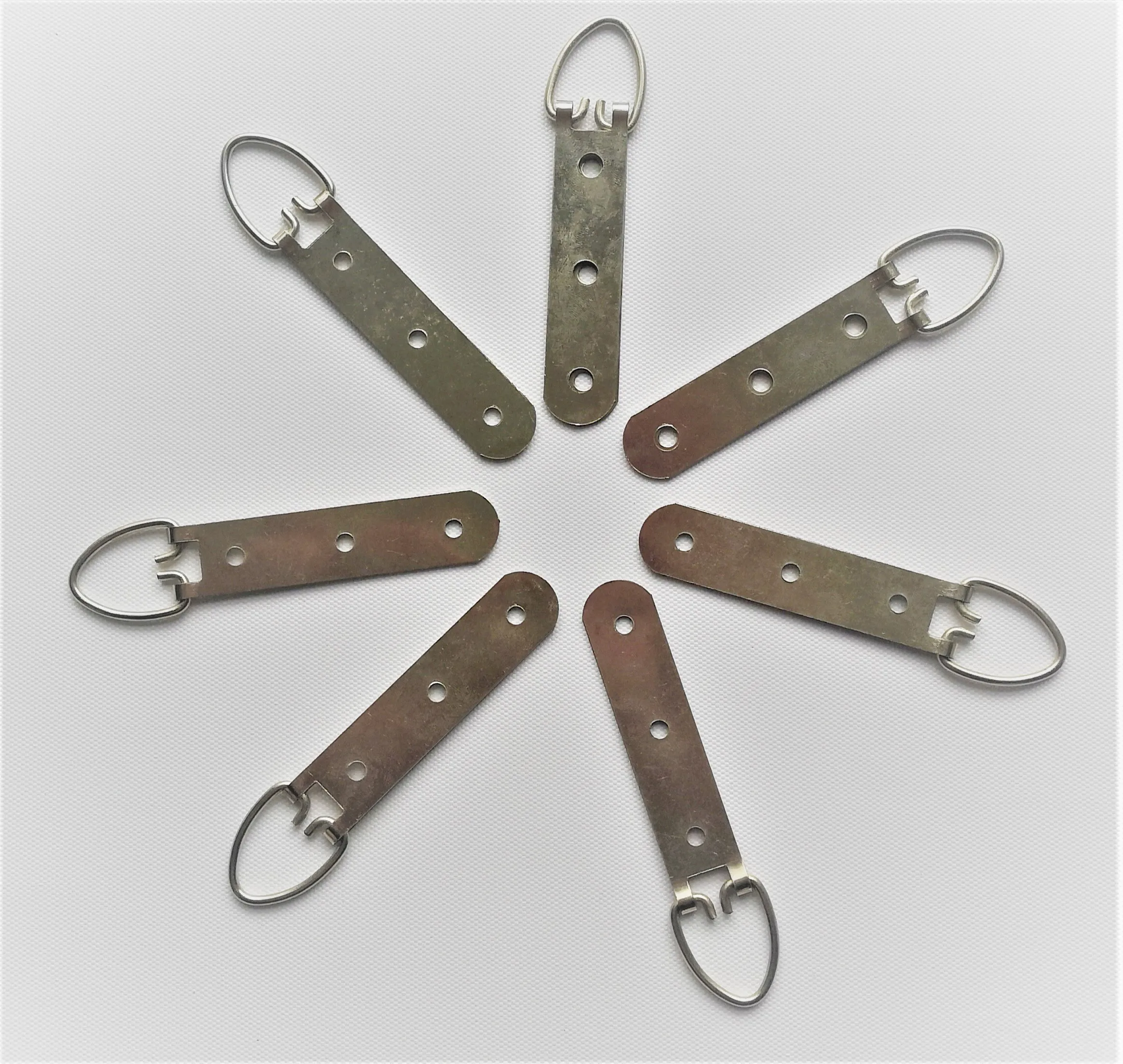 
nickel plated picture hook with three hole d ring photo frame hanger hook photo frame hardware hanger hook 