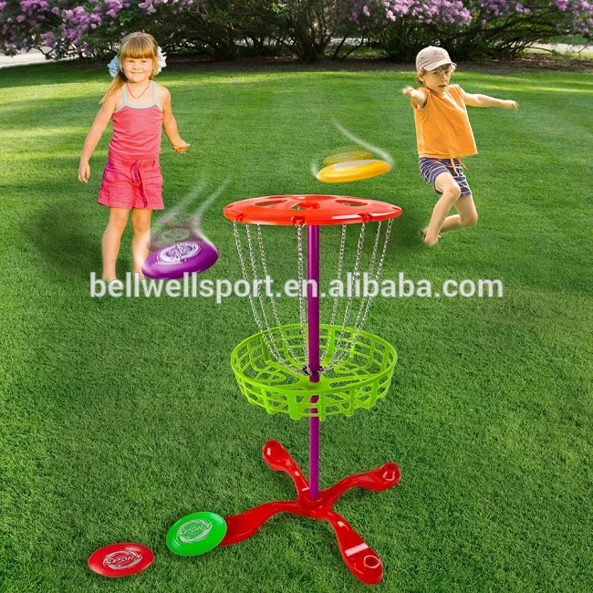 Kids Mini Disc Frisbee Golf Basket Goal For Backyard And Beach Buy