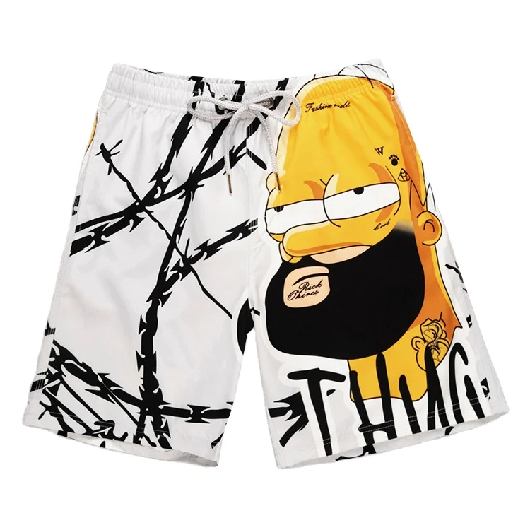 

Hot Men's Pants Cartoon Swimming Trunks Shorts Spring Bathing Suit Swimming Pants Beach Pants Bathing Trunks Surf Shorts