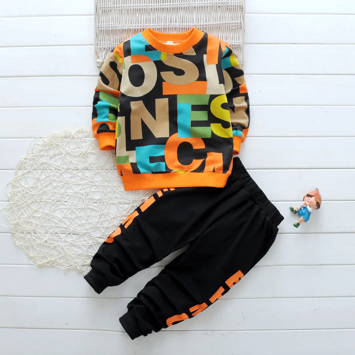 

kid cotton boy's hoodies & sweatshirts luxury brand designer clothing sets children girls' clothes