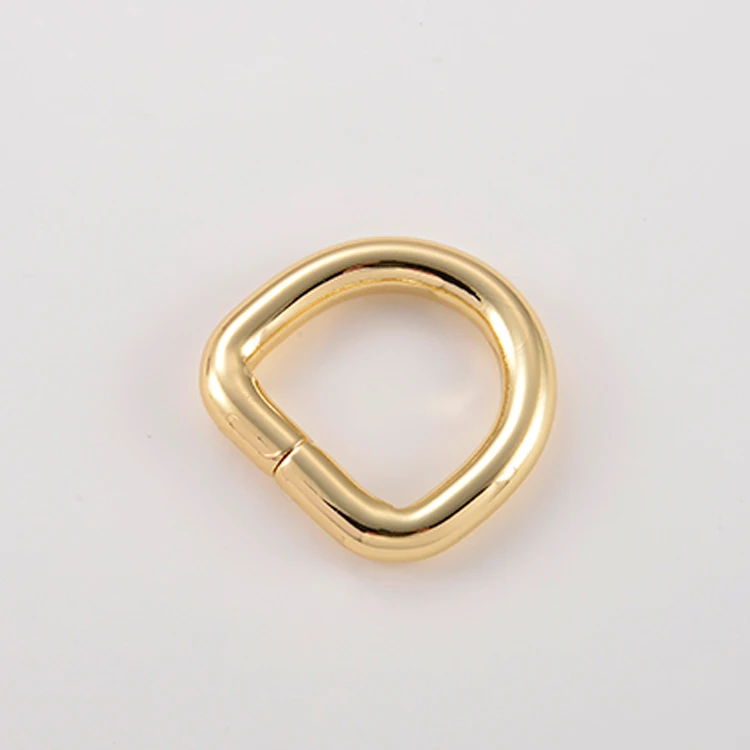 拖车用优质金属d环玫瑰金duoble d环黄铜d环
