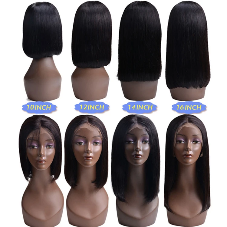 Hot Selling Raw Hair Wigs Brazilian Human Hair Extension Bob Human Hair Wigs For Black Woman