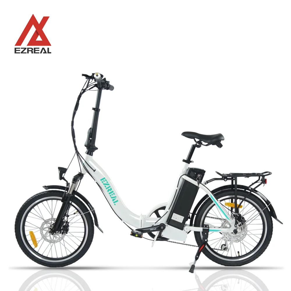 

EZREAL USA Warehouse 20 Inch 250W Folding Electric Bicycle Retro Ebike for Adult