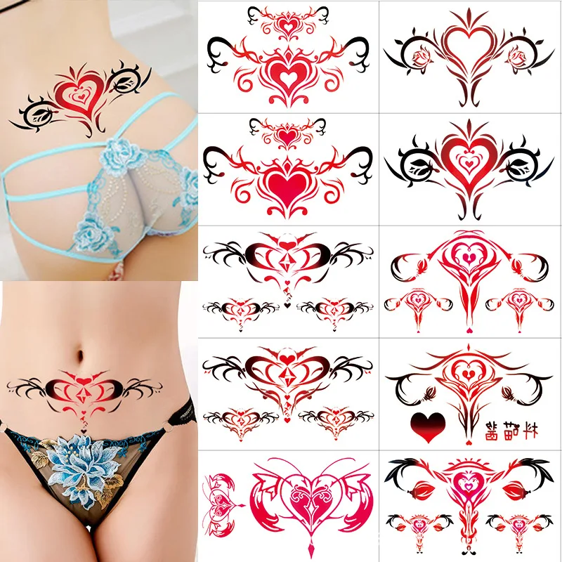 

custom new non-toxic OEM removable waterproof body art sleeve face fashion vagina permanent tattoo stickers, 4c printing,gold,silver,metallic