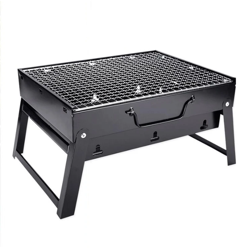 

Table Top Foldable outdoor camping accessories smokeless barbecue stove portable charcoal Japanese mini bbq grill for picnic, Blalck