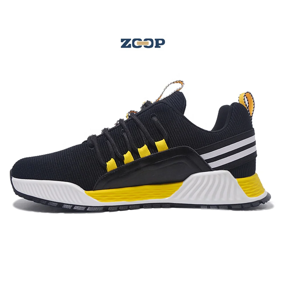 

Hot sale new design mix color men sports running shoes, Black