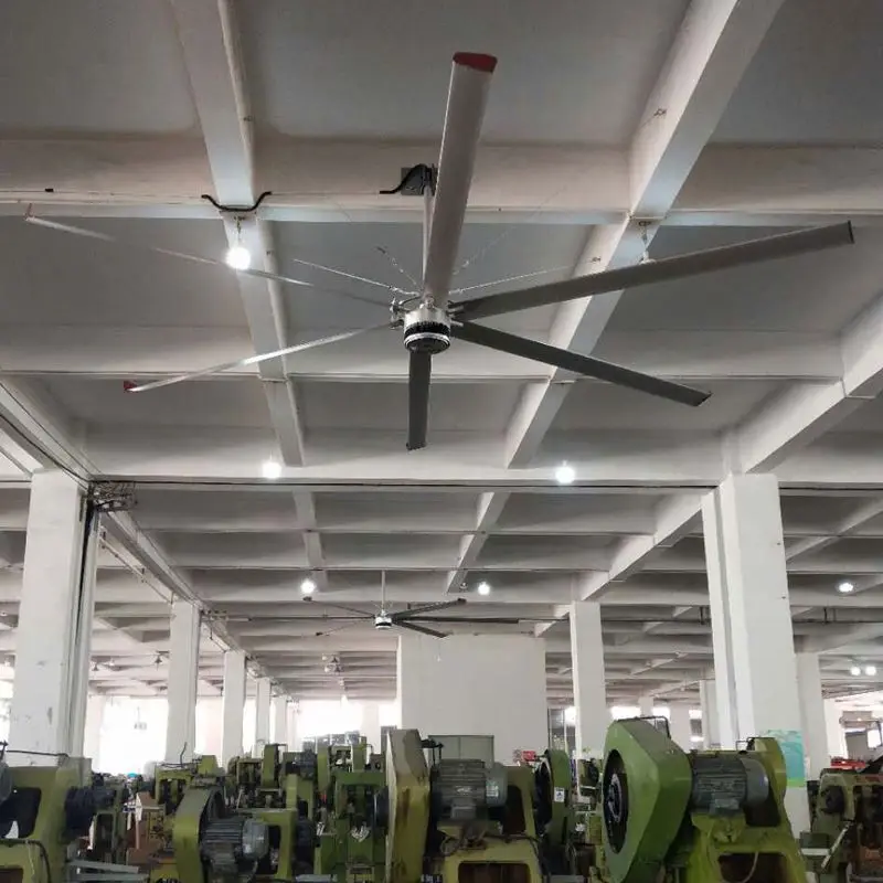 

BICHEN HVLS FAN MANUFACTURER Big hlvs Ceiling fans 24v dc fan greenhouse ventilation