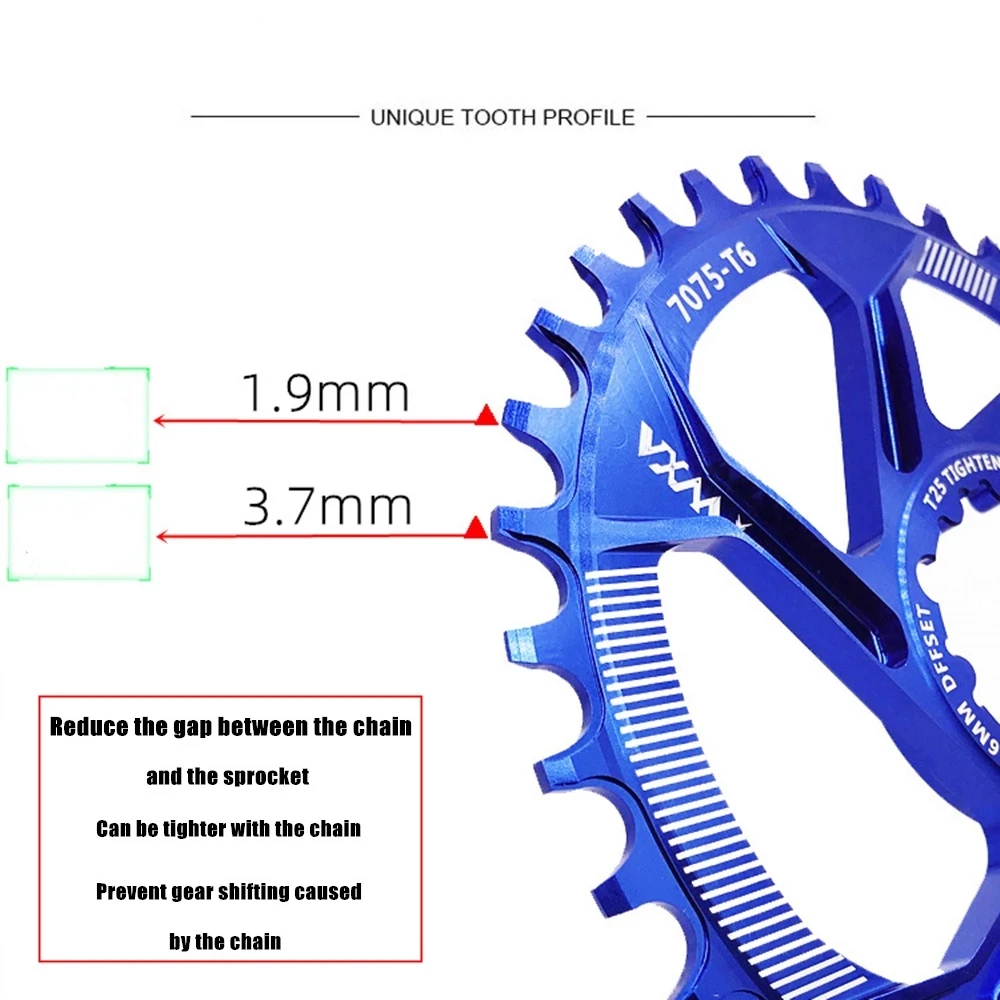 

Mountain Bike GXP Chainwheel Narrow Wide Bicycle Chain ring For ARAM GXP XX1 X9 XO X01 Crankset sprocket repair parts, Black