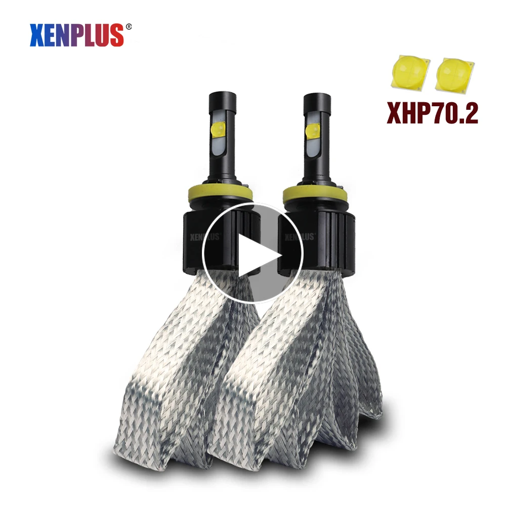 Factory Price XENPLUS High Quality XHP70.2 Chips 12V 70W 14000LM Red Copper Cooling H11 Led Car Headlight Bulbs