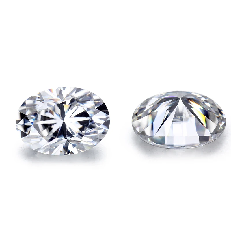 

3x5mm D color oval brilliant cut moissanite stone for gold rings, Def white color