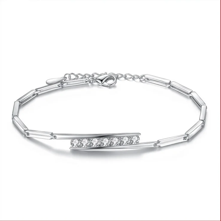 

Amazon Hot Selling fashion popular nice price Crystal Popular Zircon Charm Bracelets Jewelry