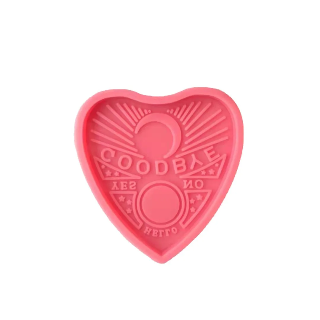 

0579 DIY Creative Crystal Epoxy Love Letter Keychain Resin Silicone Mold Love Moon Cup Cushion, Red