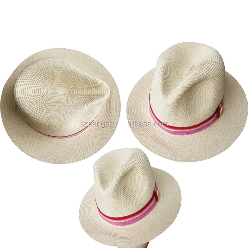 Handmade straw floppy hat flat