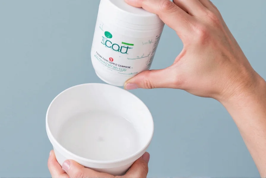 Proper mixing ratio demonstration for Osmo Salt hydration products