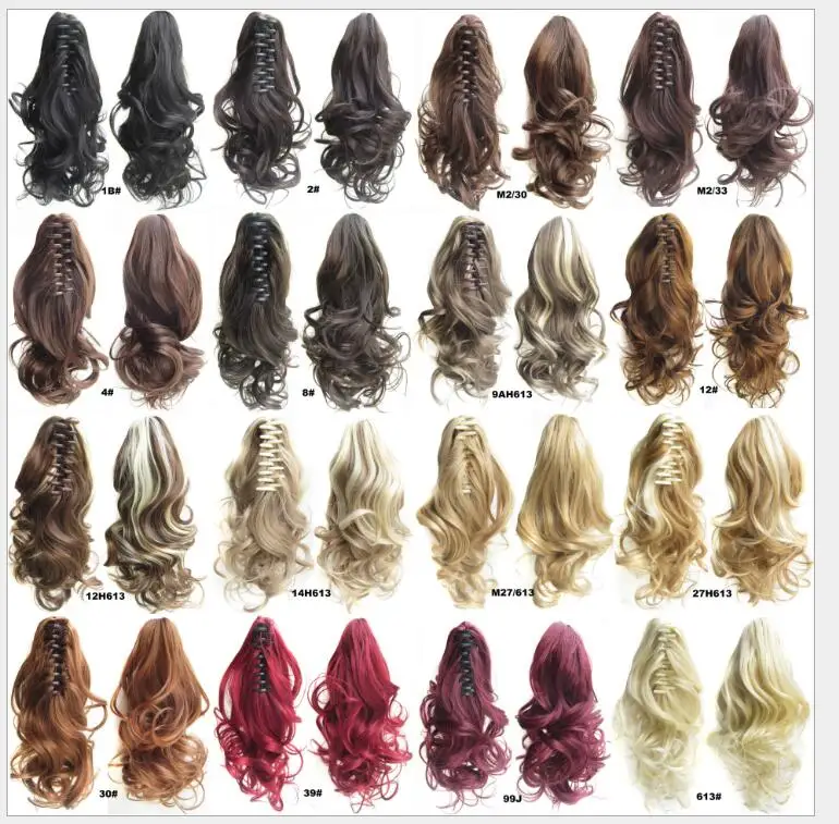 

Small wave claw clip ponytail curly hair short hair tiger clip ponytail cross-border exclusive supply e-commerce hot selling, As picture