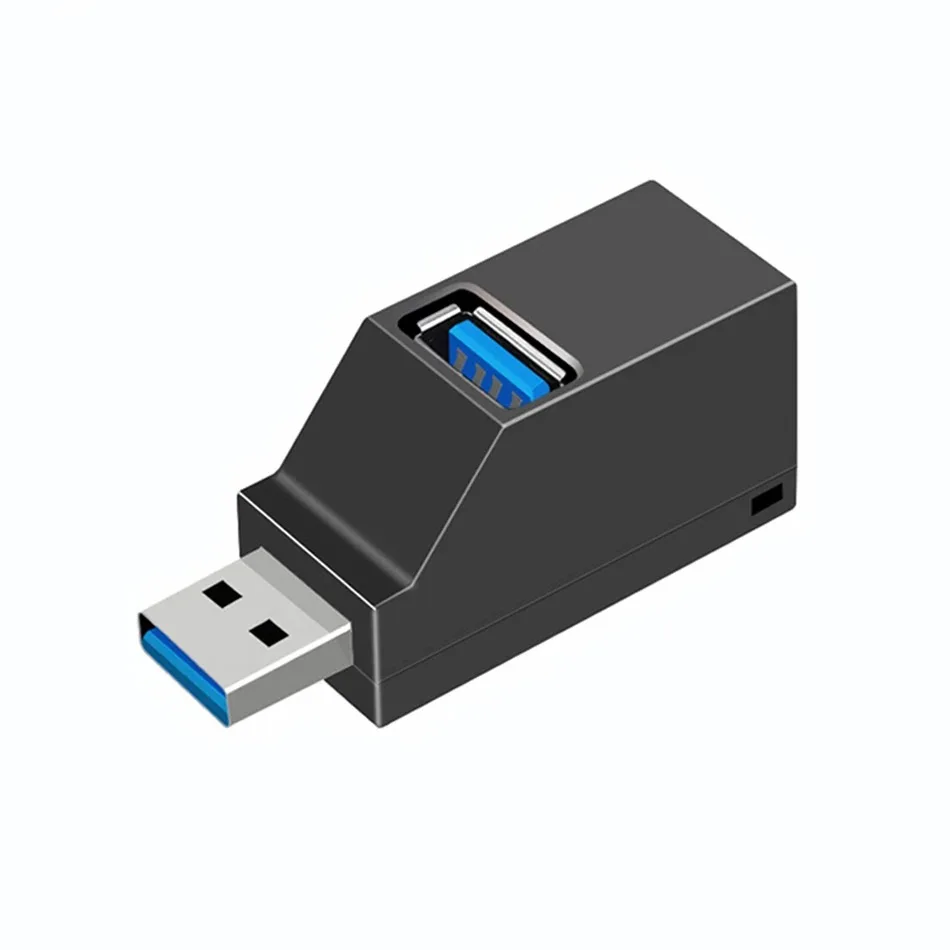 

USB 3.0 HUB Adapter Extender Mini Splitter Box 3 Ports for PC Laptop Macbook Mobile Phone High Speed U Disk Reader, Black,white