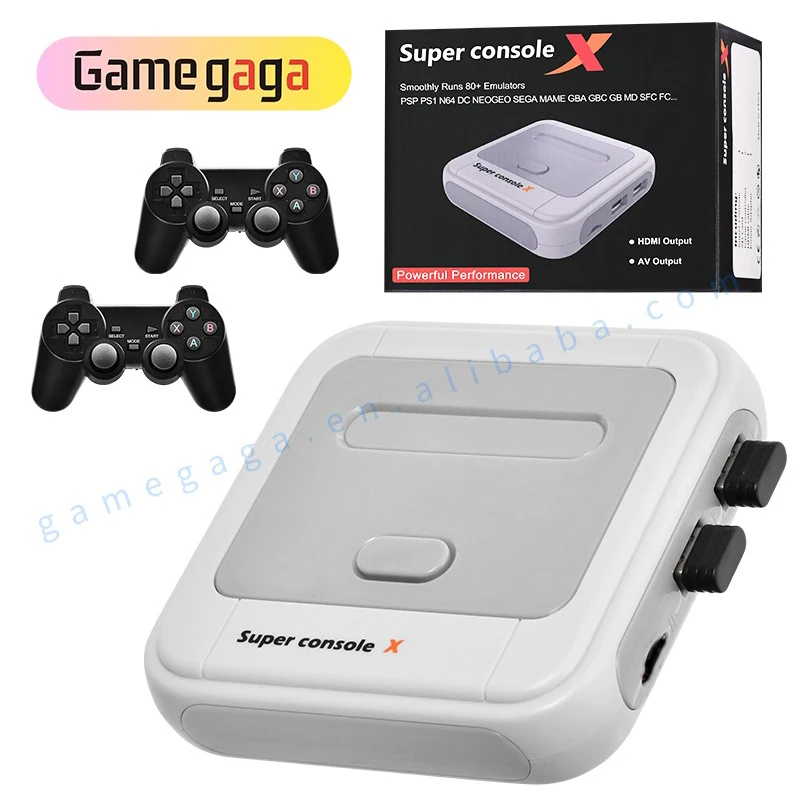 

Super Console X 4K HD Retro Video Game Console portable gaming console Built-in 50000+ Games For PS1/N64/PSP