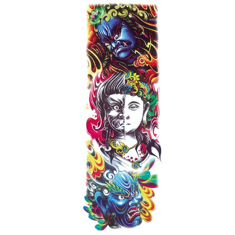 

Painting Art High quality full arm sleeve art water transfer temporary tattoo sticker, Cmyk