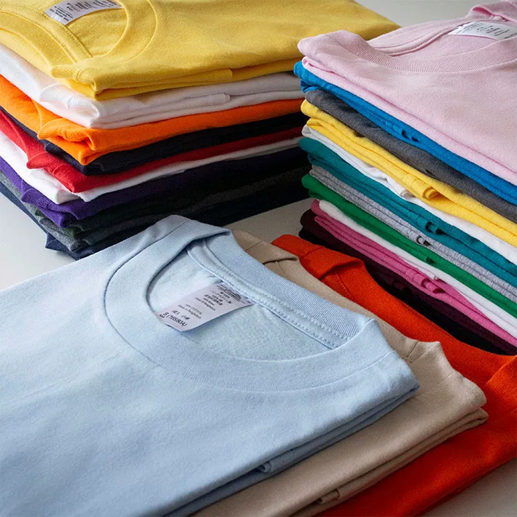 

Men Printing Your Brand Logo White T Shirt High Quality 210gsm vintage t shirts for men 100% Cotton Custom Label Private T-Shirt