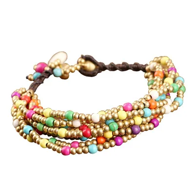 

New Design Stone Enamel Beads Buckle Bracelets Handmade Jewelry Bracelets