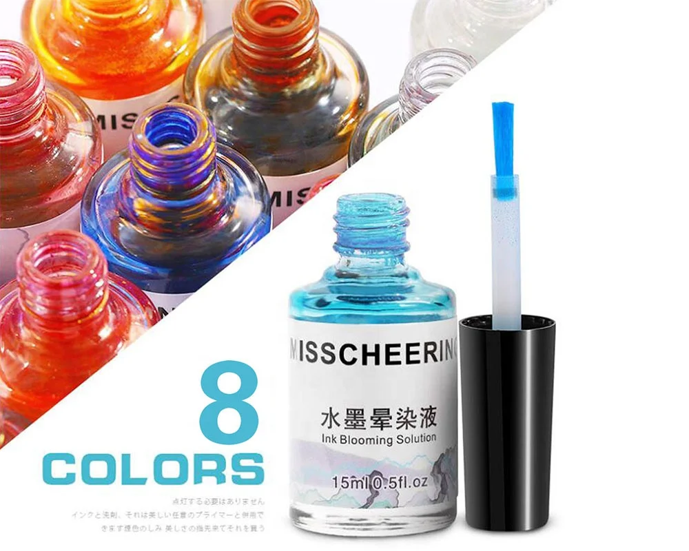 

MRO 15 ml watercolor lnk nail polish blooming gel nail lnk blending liquid gel polish