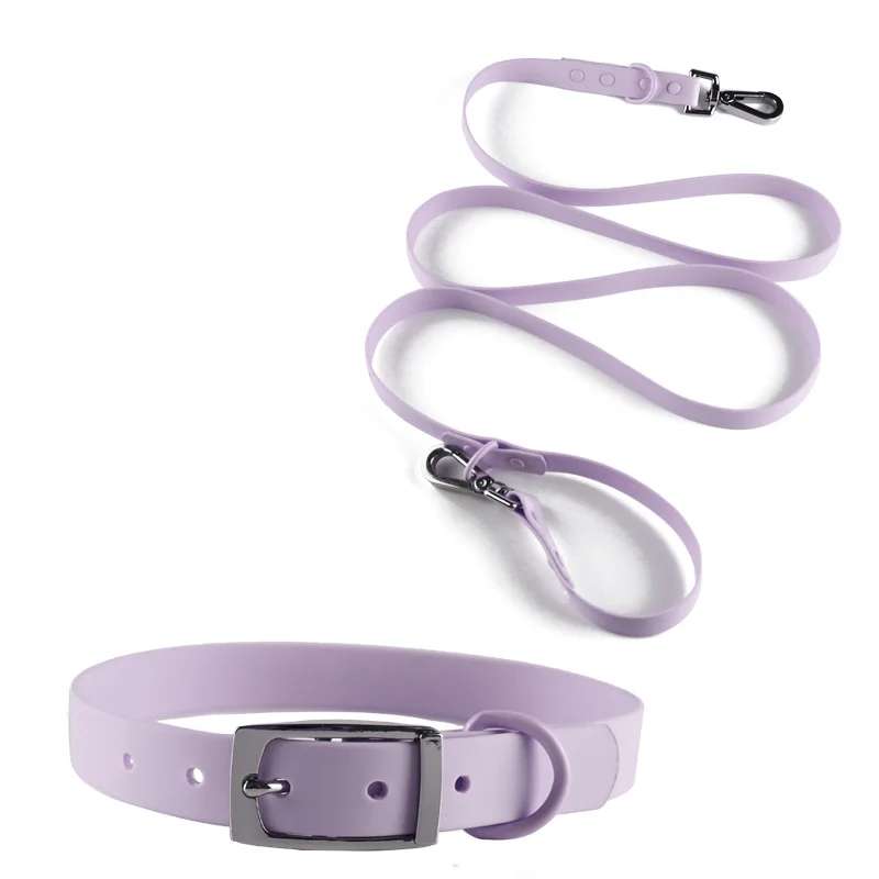 

Wholesale Durable Multi Colors PVC Dog Collar And Leash Pet Collars Leashes Dog Collar And Leash Set