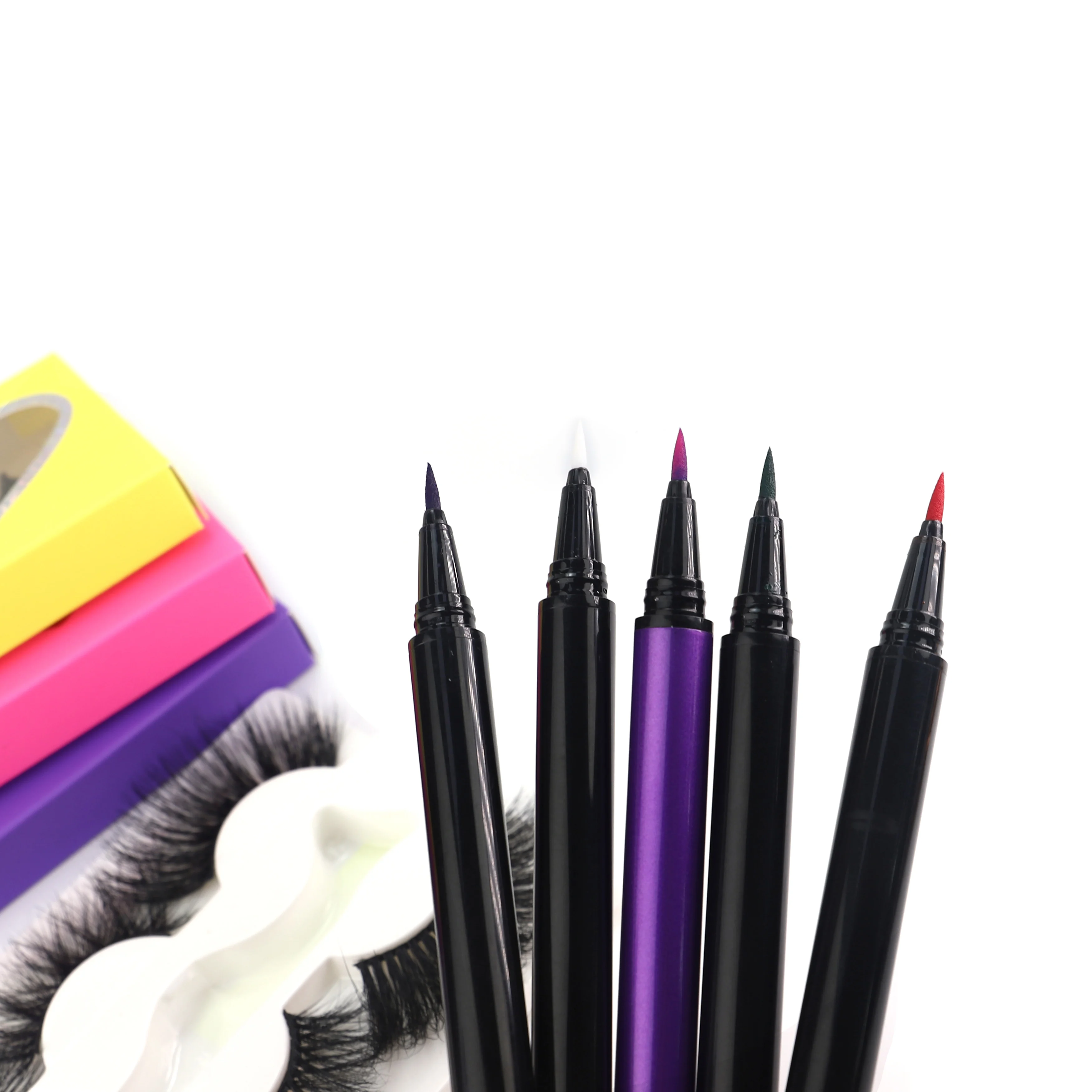 

Strong glue white black color lashes adhesive eyeliner pen pencil