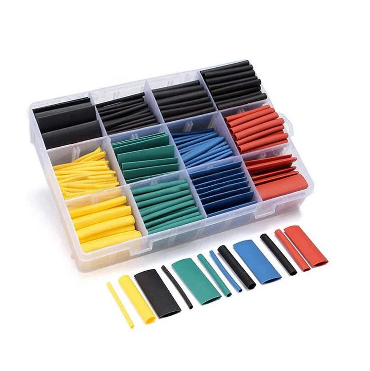 

530pcs/set Heat Shrink Tube Sleeving Wrap Wire Car Electrical Cable Tube Kits PE Mixed Color